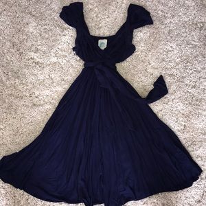 Beautiful blue/indigo Anthropologie dress.Size S.